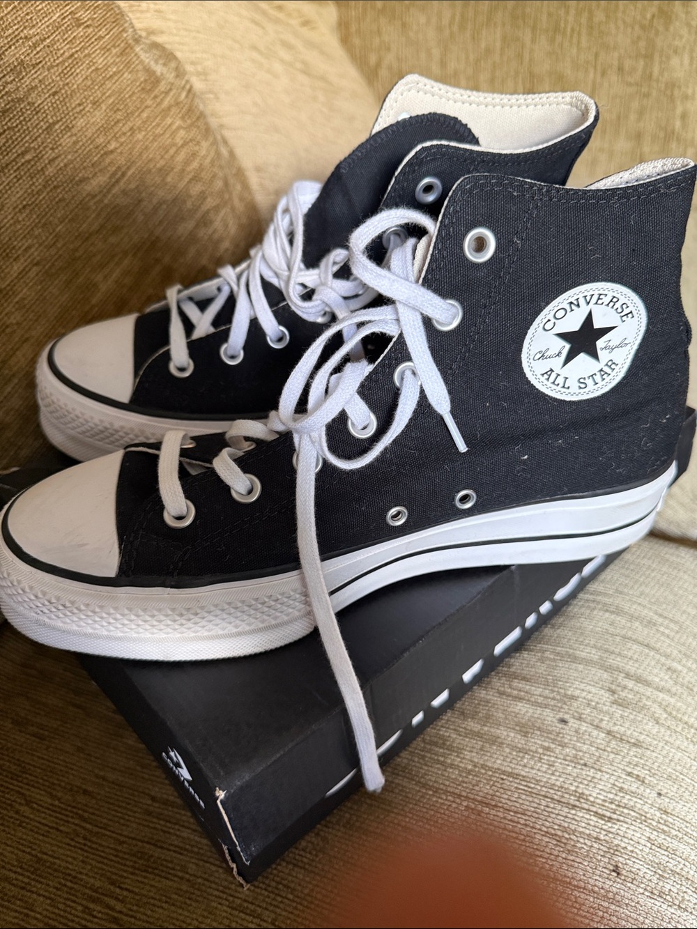 Converse Black & White High Top Chuck Taylor Sneakers